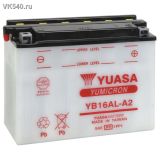 Аккумулятор Yamaha Viking 540 Yuasa YB16AL-A2/ 5E3-82110-81-00/ 90798-FYB16-AL/ YB1-6ALA2-00-00